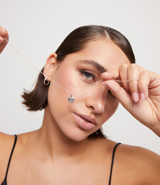 Charm with the word &ldquo;love&rdquo;, Silver, large